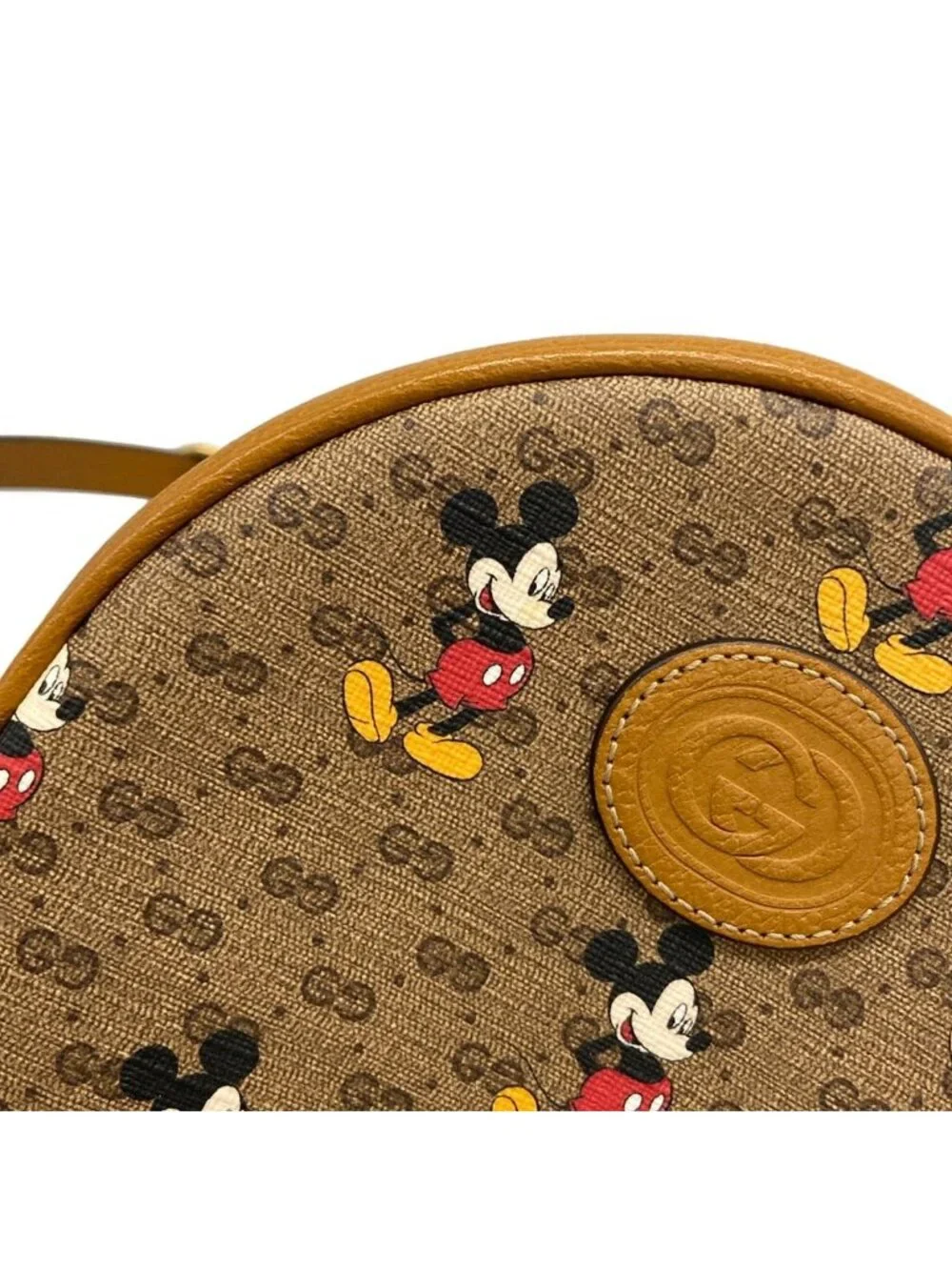 Gucci Backpack Ebony Mini GG Supreme Brown Light Multi Leather